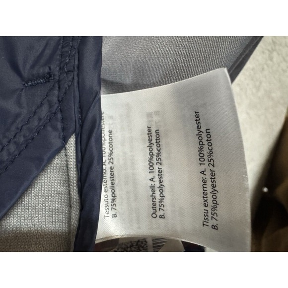 Save The Duck USA FEBA HOODED JACKET Navy Blue/Light Grey‎ Large Euc W/ Bag - Picture 9 of 13